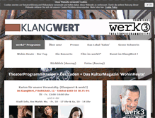 Tablet Screenshot of klangwert.net